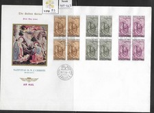 VPH_83. VATICAN. GOLDEN SERIES. Blocks of 1966 NATIVITY set. Scott 445-447.