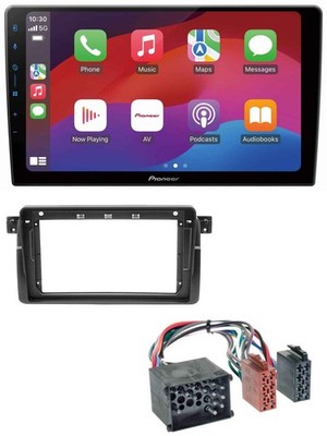 Pioneer USB 9'' MP3 DAB Bluetooth Car Stereo for BMW 3 Series E46 1998-2001 Round Con