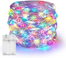 Fairy Lights Battery Operated, 20 FT 60 LED Silver Wire Waterproof Battery Opera