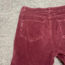Vintage PAIGE High Rise Bell Canyon Corduroy Pants Burgundy Size 29 Y2K USA Made