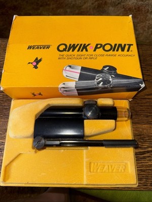 VINTAGE QWIK POINT MODEL R-1 REDDOT SHOTGUN SIGHT TOP MOUNT WEAVER BASE SIGHT