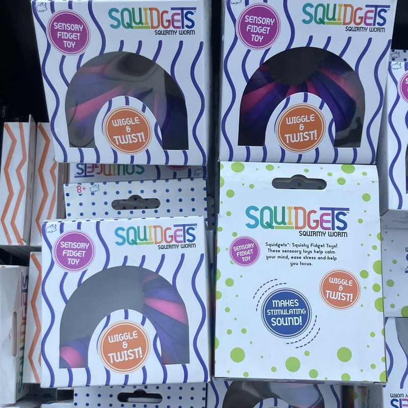 - Lot of 12 Boxes - Squidgets Squirmy Worm Fidget Toy FREE SHIPPING INCLUDED!!!