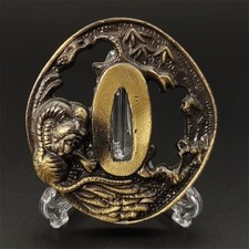 Japanese Tsuba Sword Guard Katana ornaments Antique Alloy Modern Article #800
