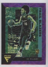 2020-21 Panini Flux Rookies FOTL Purple Scope Prizm 5/18 CJ Elleby #244 6l7