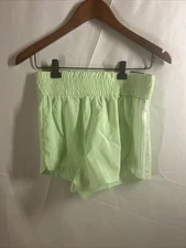 New Adidas Pacer Shorts Training 3" Inseam Reg Fit High Rise Womens Size Small