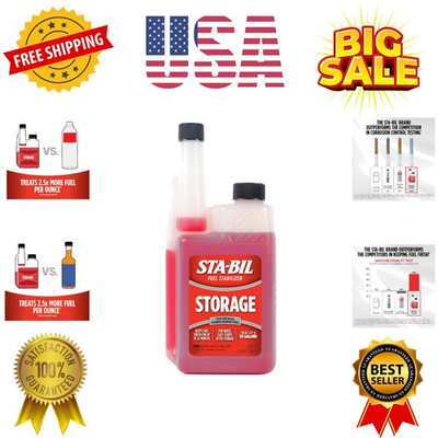 #ad Storage Fuel Stabilizer Keeps Fuel Fresh for 24 Prevents Corrosion Gasol... $29.59