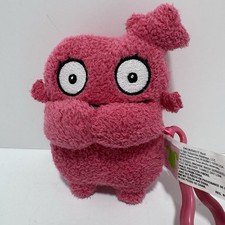 Hasbro Ugly Dolls Moxy To-Go Stuffed Plush Toy 5" Keychain Backpack Clip Pink