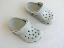 Crocs Classic Clog Kids Size 7 Gray Slip On Sandals Shoes