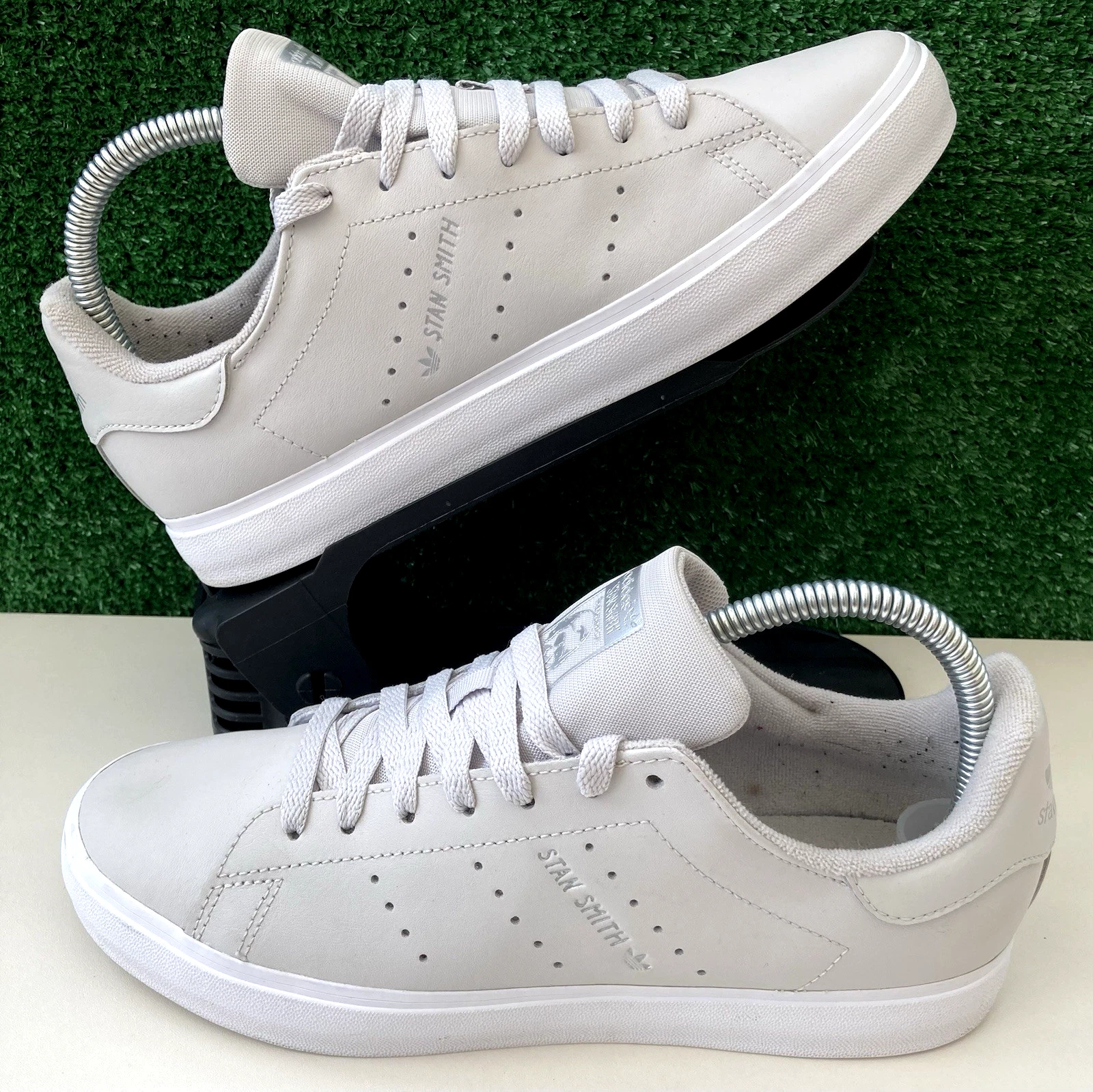 Adidas Stan Smith scarpe da ginnastica basse in pelle grigie UK 5 5 US 6 #FV8751