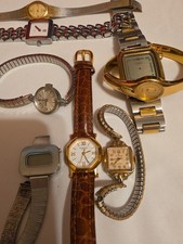 For Parts Or Fix Estate Sale Watch Lot Of 8 Givenchy Timex Pulsar Helbros Sieko