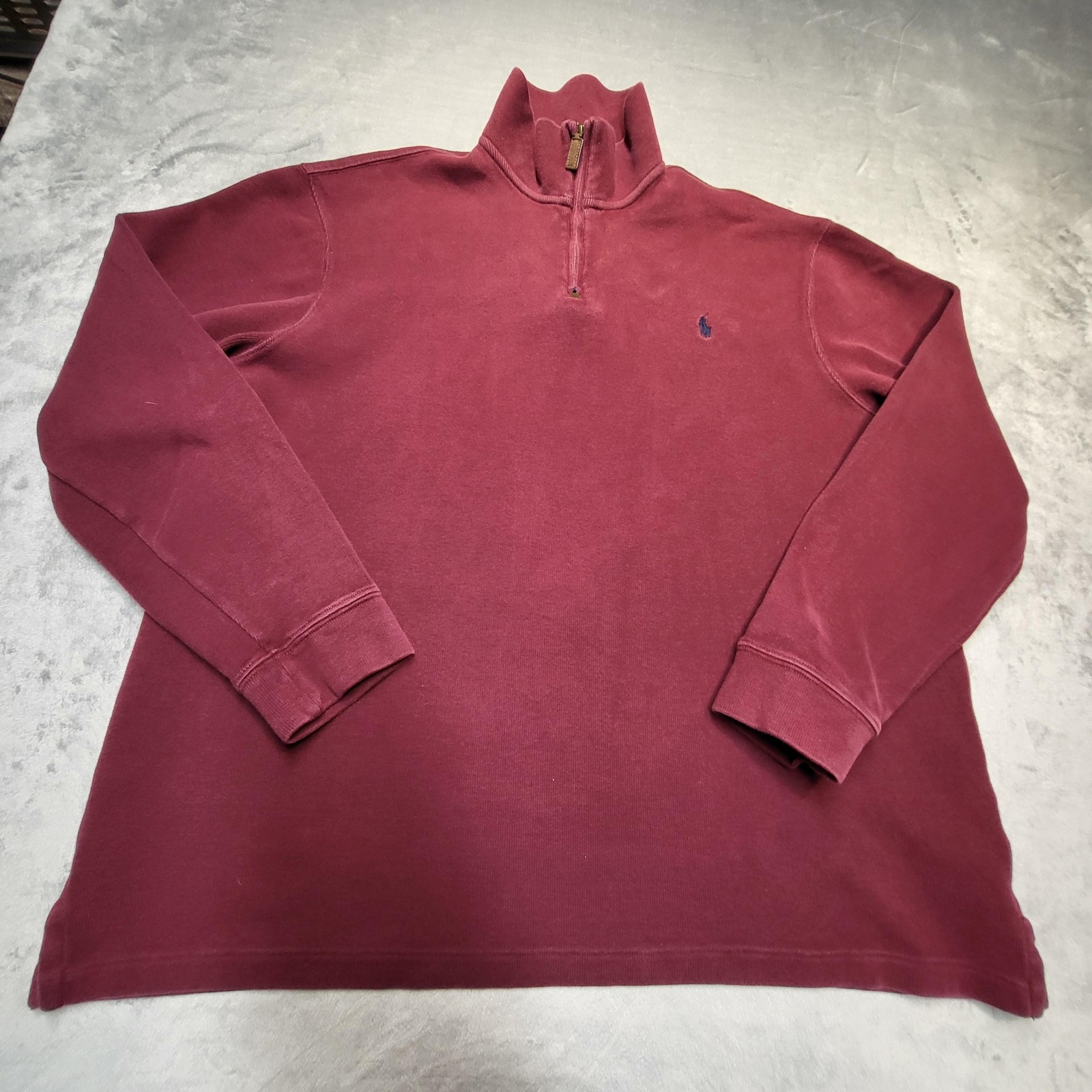 Polo Ralph Lauren pullover uomo 2XL quarto zip felpa grande pony ricamato