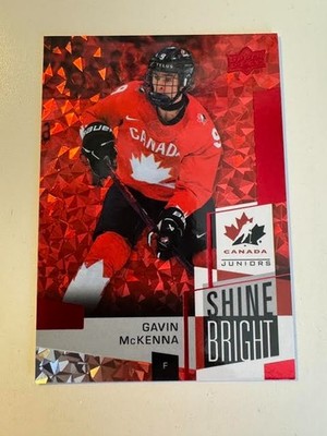Gavin McKenna *Rare* 2025 Shine Bright RED - Case Hit 1:180