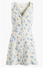 NEW Reformation Rilynn Floral Sleeveless Front Button Minidress. Size 4