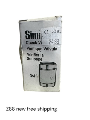 #ad #ad Simmons 3 4 In. Bronze Female Thread Check Valve 7502 Simmons 7502 3 4 In. $17.99