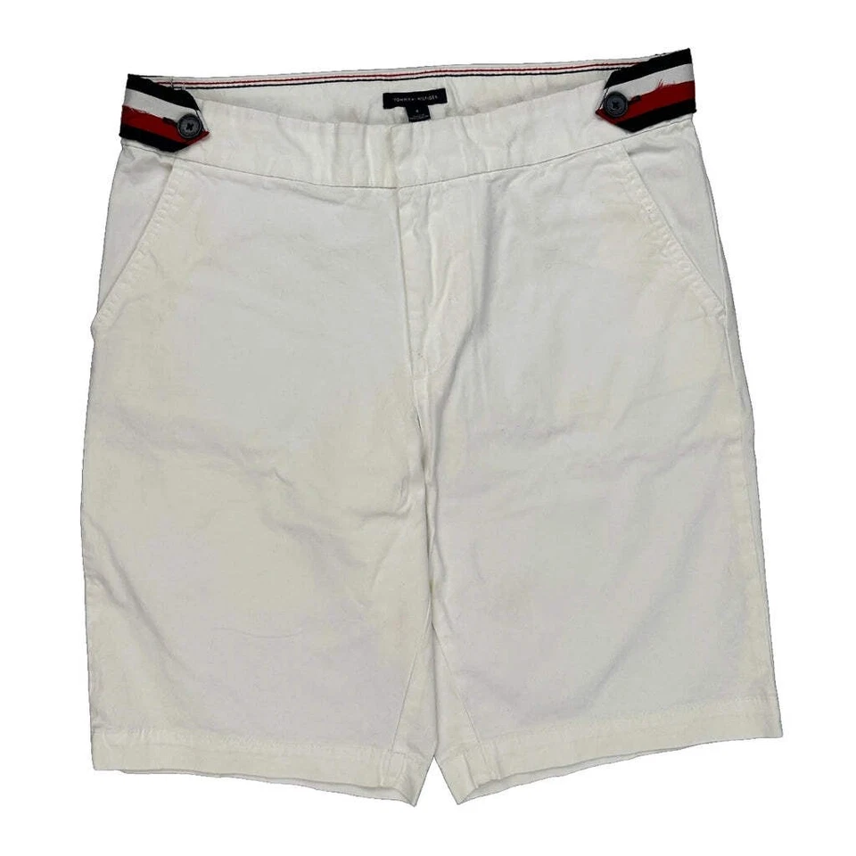 Tommy Hilfiger Chino Shorts - 31W UK 12 White Cotton - Image 2 of 4