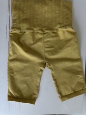 Farmament Ribbed Biker Shorts XS/S High Waist Yellow Made in USA Yoga Loungewear