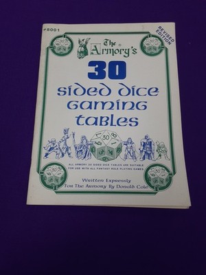 The Armory's 30 Sided Dice Gaming Tables Revised Edition #8001