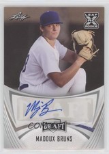 2021 Leaf Draft Base Auto Maddux Bruns #BA-MB1 Auto 0tw4