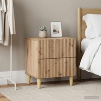 Nachttisch 2 Stk. Artisan-Eiche 43 X 34,5 X 48 Cm Holzwerkstoff