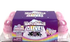 Hatchimals Alive Carton Rainbow Splash w/ 5 Eggs 10 Accessories - Color Hatch