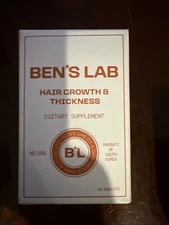 Ben's Lab - Hair Growth & Thickness Supplements - 60 Tablets