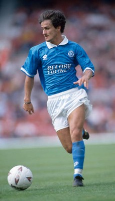Benito Carbone of Napoli in action 1994 Old Photo