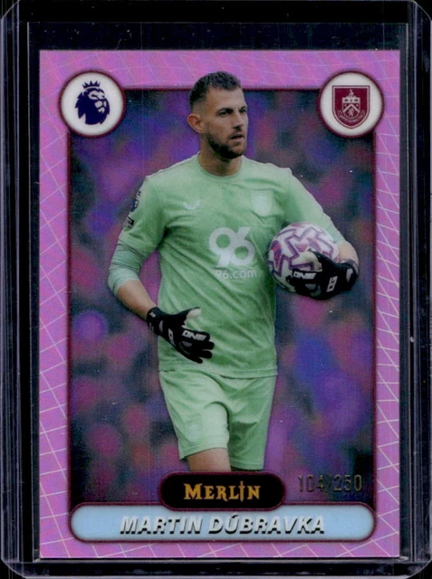 2026 Topps Merlin Premier League Martin Dubravka Pink Refractor #/250 Burnley