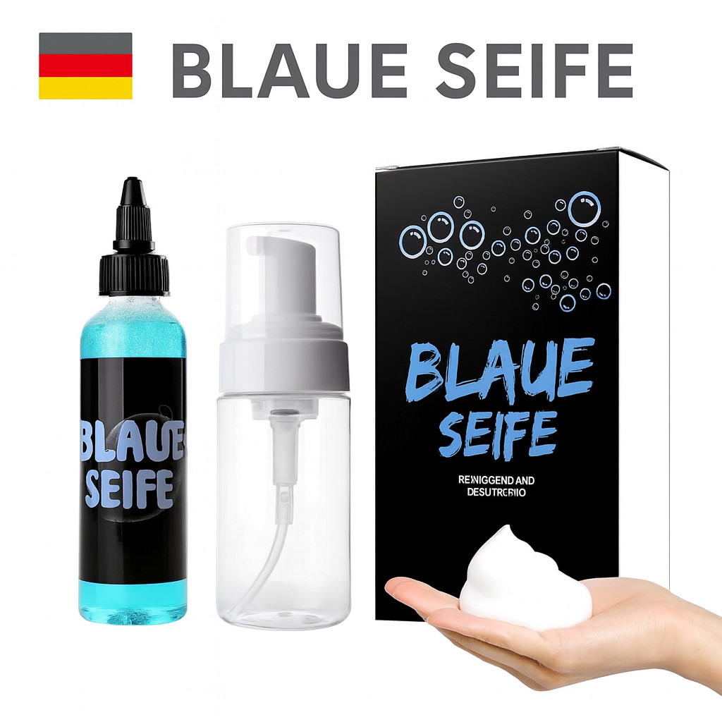 Stigma Tattoo Jabón Azul, Jabón Neutro Altamente Concentrado 120Ml/4Oz Lavado Re