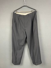 Yves Saint Laurent Mens Dress Pant Black Belt Loop Straight Leg Pockets