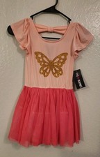 Limited Too Butterfly Dress School Age Young Girl Size 6 Pink. New With Tags