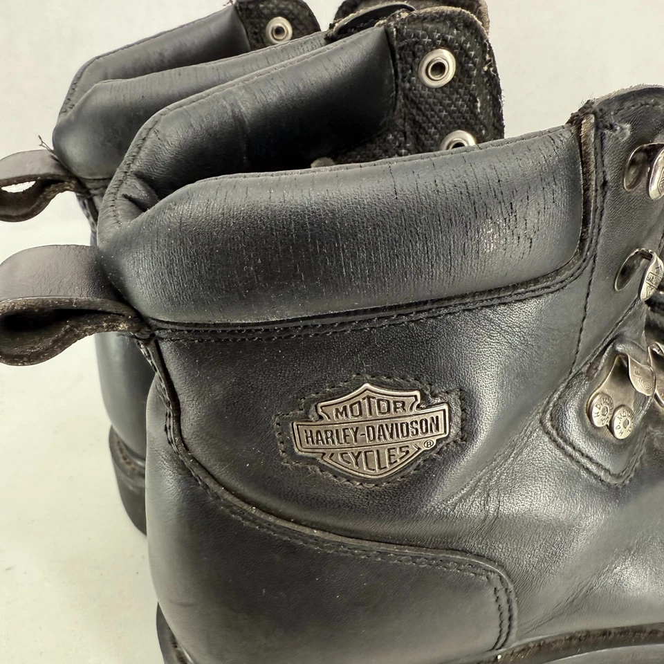 Botas de montar Harley-Davidson de cuero para hombre 10,5 varilla 6” negras 91610 Foto 4 de 4