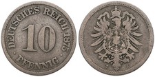 Deutschland - Kaiserreich - 10 Pfennig Deutsches Reich - verschiedene Jahrg&auml;nge