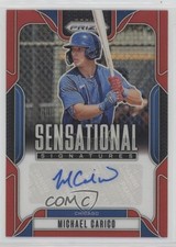 2025 Panini Prizm Sensational Signatures Red 9/99 Michael Carico Auto 19a0