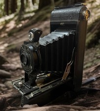 Nice Kodak No. 1A Autographic Kodak Folding Film Camera 1930's Working Shutter