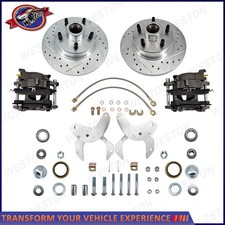 For Ford Cars 1954-1956 Drilled And Slotted Rotors 11 Disc Brake Conversion Kit For Ford Cars 1954-1956 Drilled And Slotted Rotors 11 Disc Brake Conversion Kit