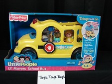 Fisher Price Little People Lil Movers School Bus NEW 2012 Lights  Sound