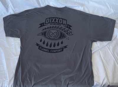 Dixxon Men's T-Shirt XL Grey Short Sleeve Logo Graphic