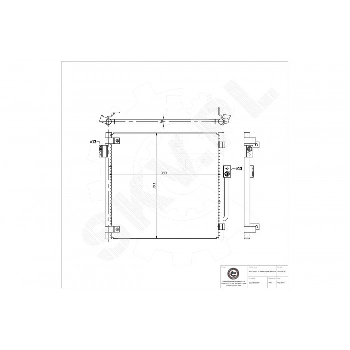 Condensateur de clim pour Tesla Model S échangeur thermique premium 600735200E