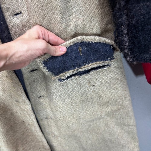 Vintage Reenactment Coat Vest Mens M/L 3 Piece Wool Outfit Jacket Plaid Cosplay - Picture 4 of 23