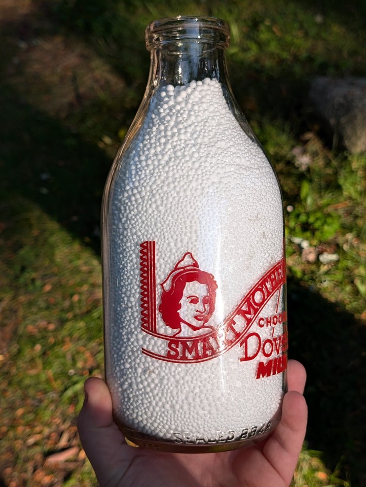 Doves Dairy Port Huron Michigan MI Pyro Acl Half Gallon Milk Bottle ...