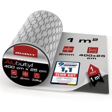 Insonorizzazione 400x25 cm butile di alluminio autoadesivo 1mq auto camper caravan