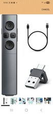 2 in 1 USB Type C Presentation Clicker, Rechargeable Presentation Clicker...