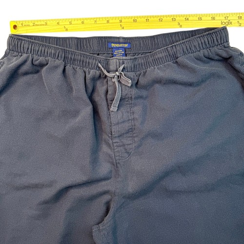 Pendleton Pajama Pants Men’s Size L Blue Flannel Pockets 100% Cotton Lounge - Picture 6 of 7