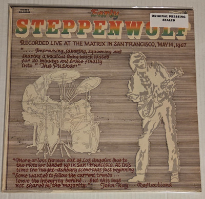 Steppenwolf - Recorded Live At The Matrix - WLP 1969 LP Dunhill DS50060 NEW SEAL