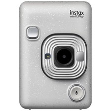 Fujifilm Instax Mini LiPlay Hybrid Instant Camera  Stone White  16631760
