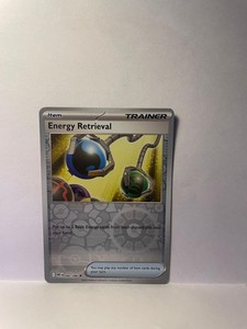 Energy Retrieval 082/086- English -  reverse holo -TCG Card. NM- White Flare ETB
