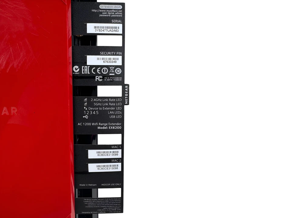 Netgear EX6200 AC1200 Dual Band Wireless Wi-Fi Range Extender NO Adapter - Image 2 of 4