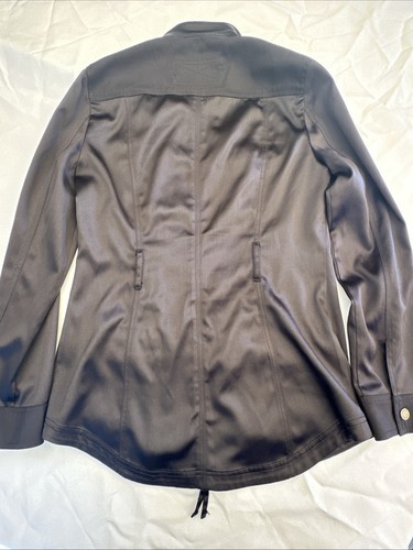 WHBM Jacket Sz 2 Black Military Full Zip Up Flap Pockets Utility - Picture 12 of 18