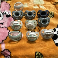 NUK Lot of 10 Orthodontic Silicone Pacifiers Multicolor Ventilated