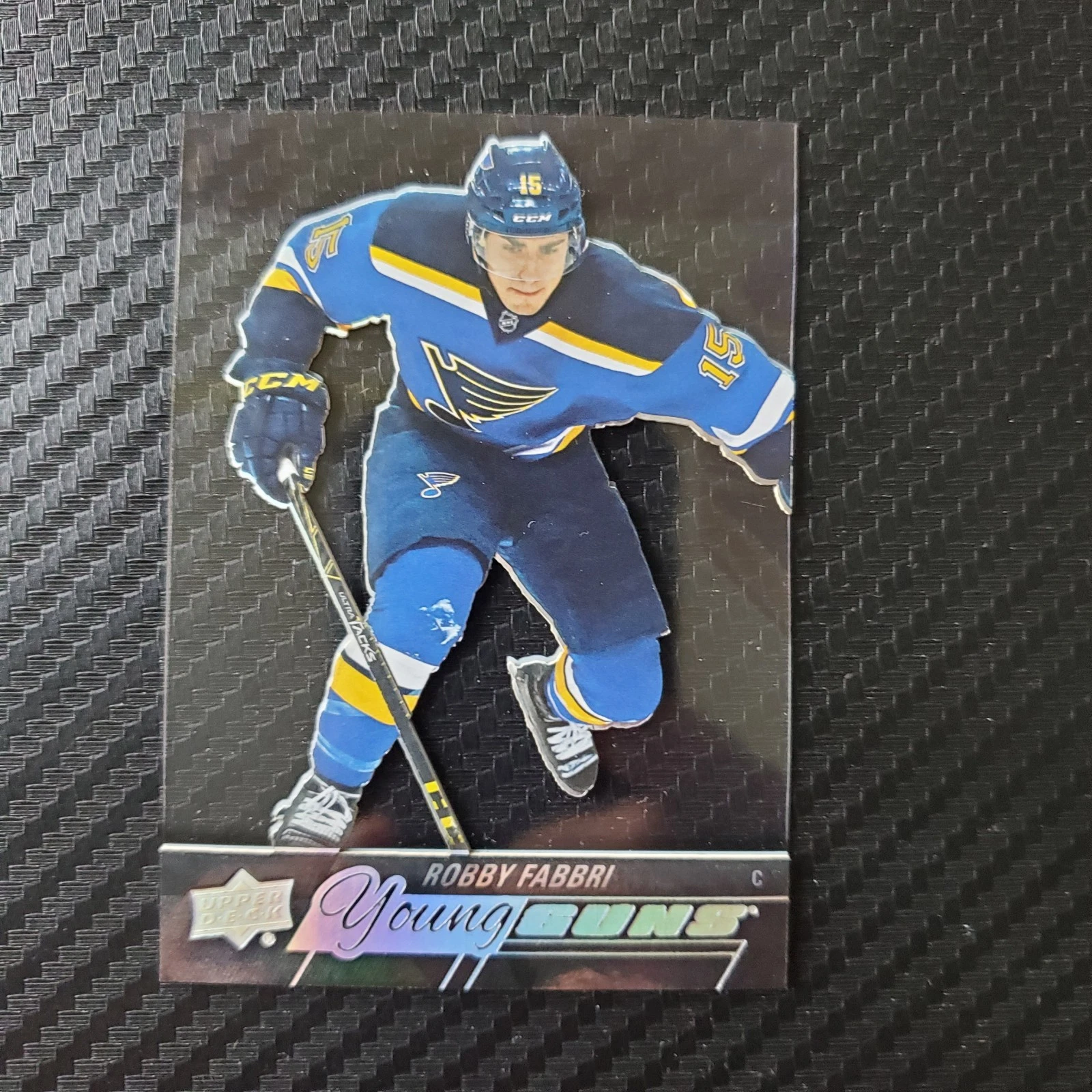 Robby Fabbri Young Guns Acetate 2015-16 Upper Deck Series 2 229 St Louis Blues
